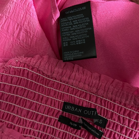 Urban Outfitters Pink Smock Long Sleeve Mini Dress - Picture 7 of 8